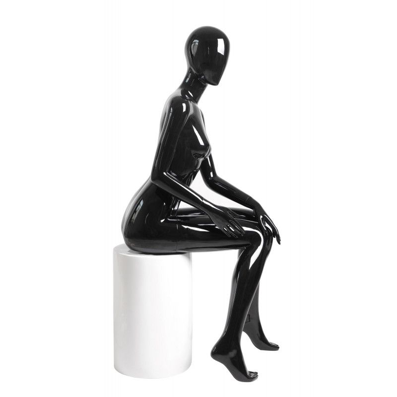 Image 3 : Mannequin de vitrine femme assise ...