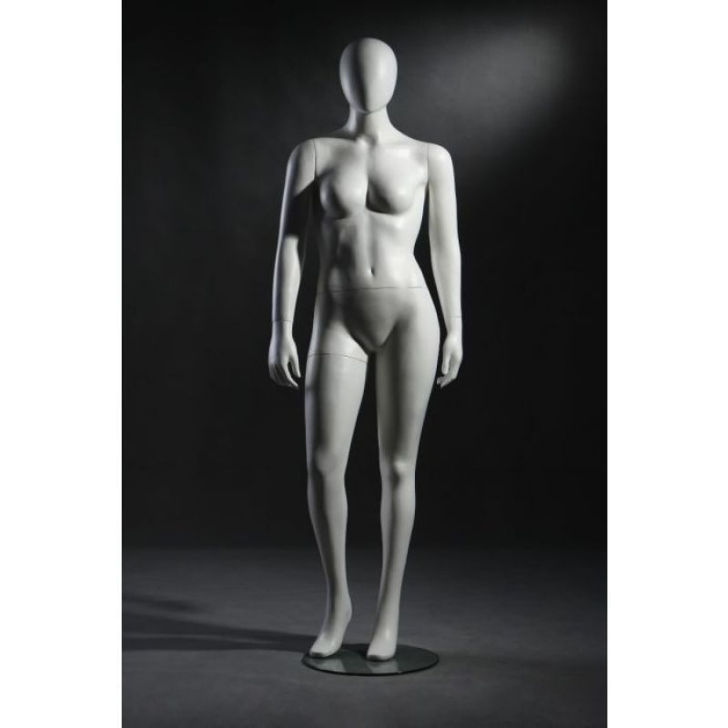 Mannequin femme grande taille mat blanc taille 40/42 : Mannequins vitrine