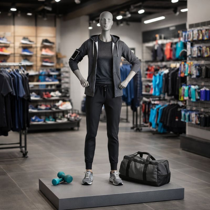 Image 5 : Mannequin vitrine femme sport position ...