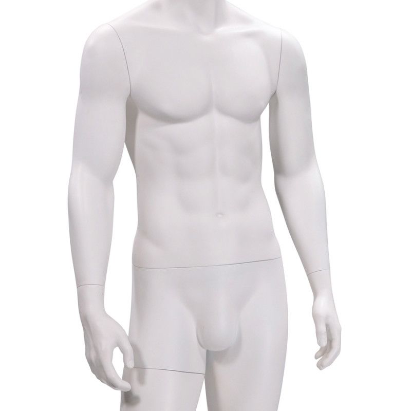 Image 3 : Mannequin vitrine homme abstrait blanc ...