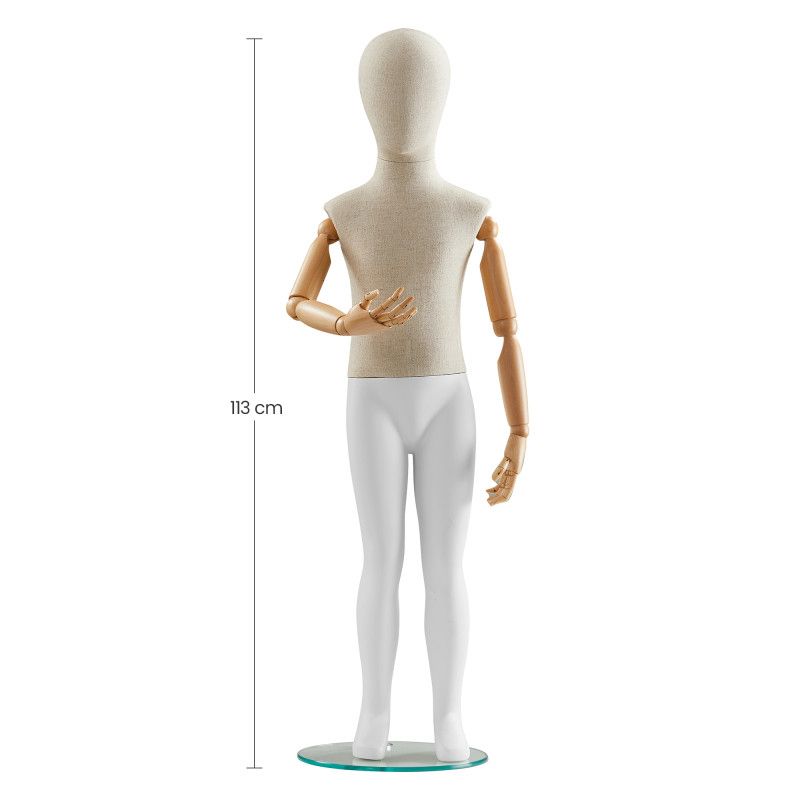 Mannequin vitrine enfant abstrait 113cm : Mannequins vitrine