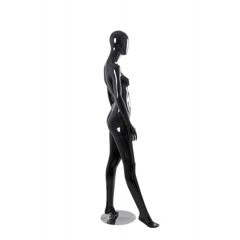 Image 1 : Mannequin femme abstrait noir brillant ...