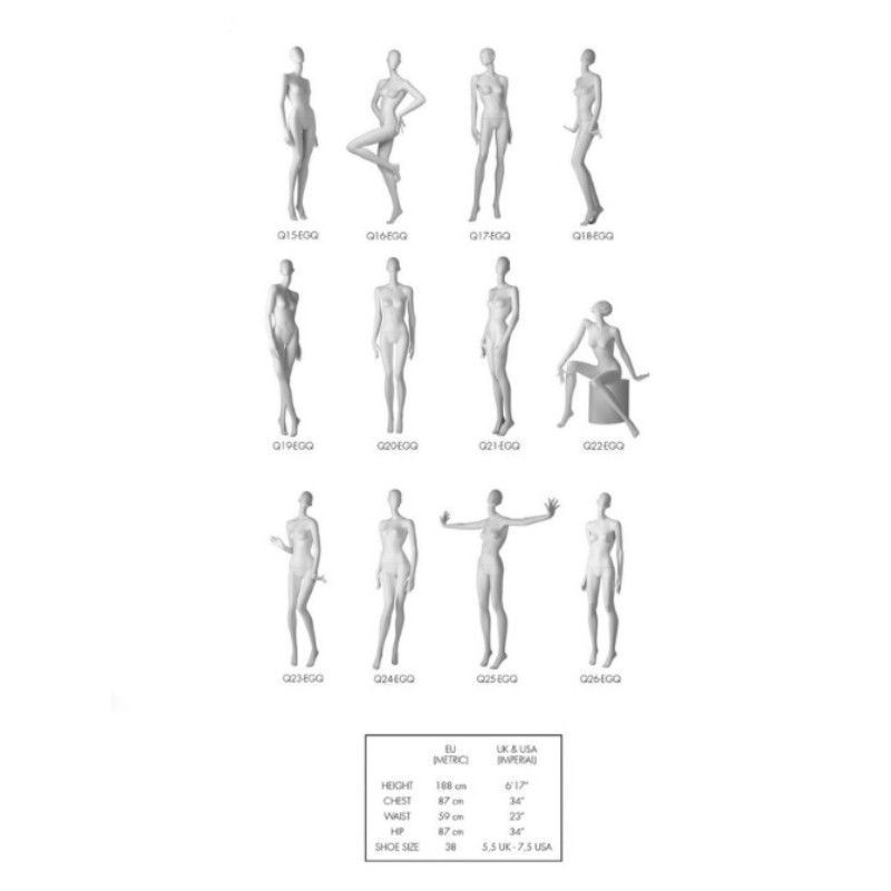 Image 5 : Mannequin femme premium, disponible en ...