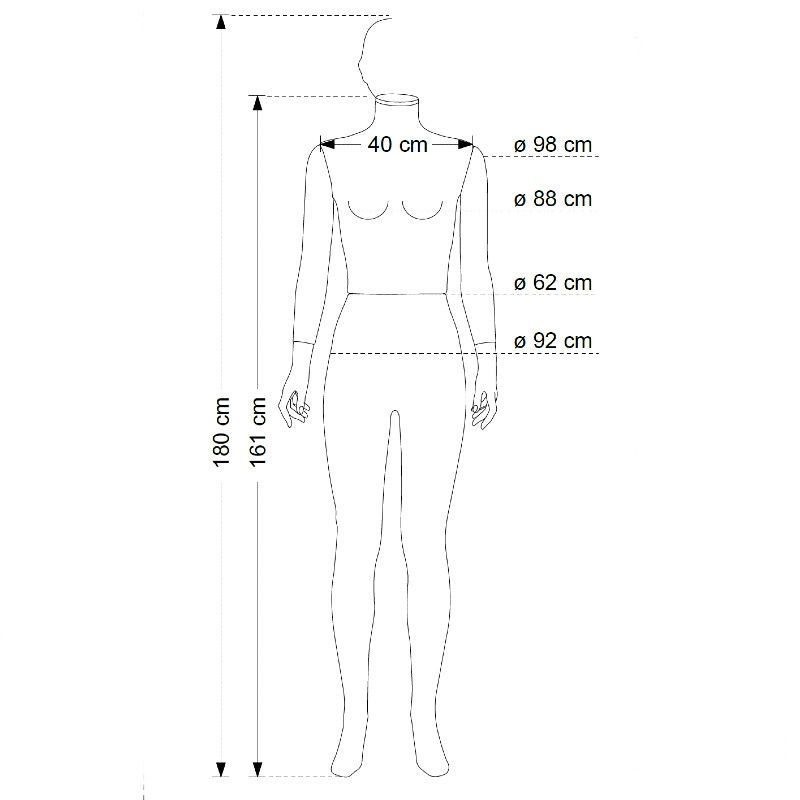 Image 4 : Mannequin vitrine avec t&ecirc;te ...