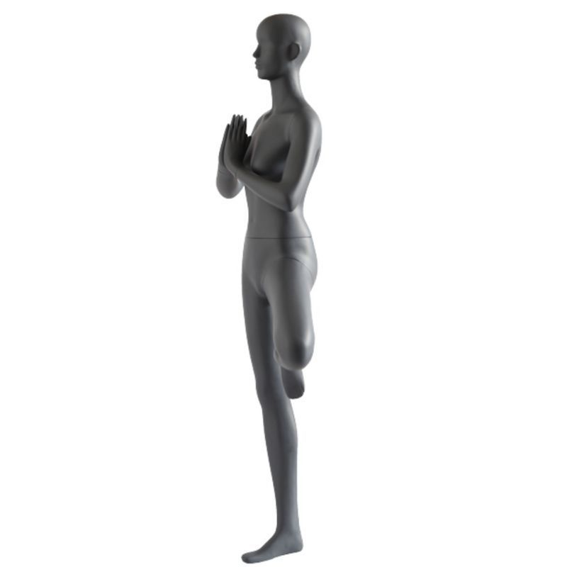 Image 1 : Mannequin vitrine yoga femme debout ...
