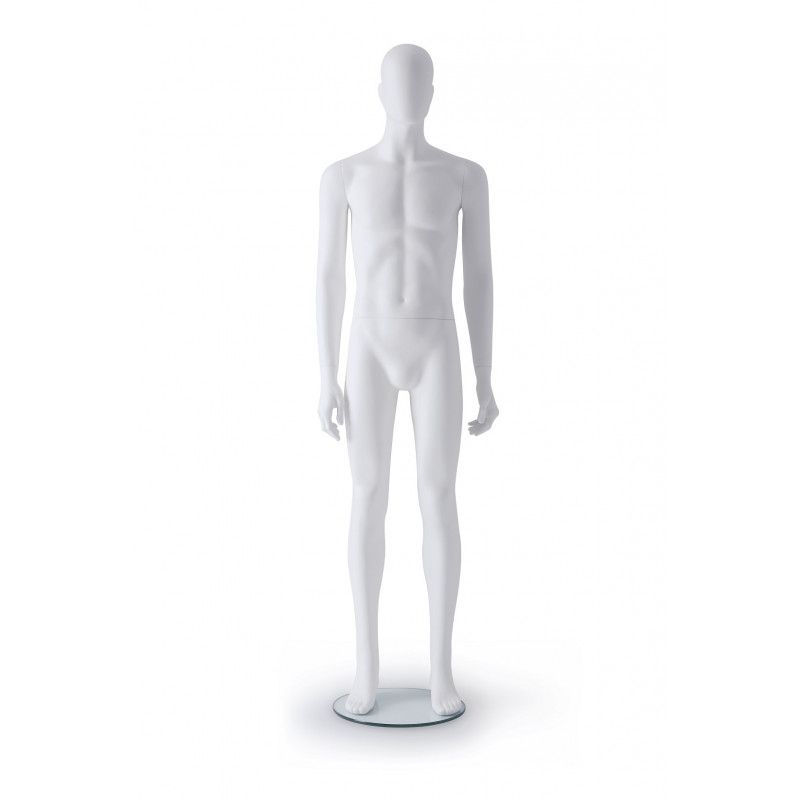 Mannequin vitrine homme abstrait position droite : Mannequins vitrine