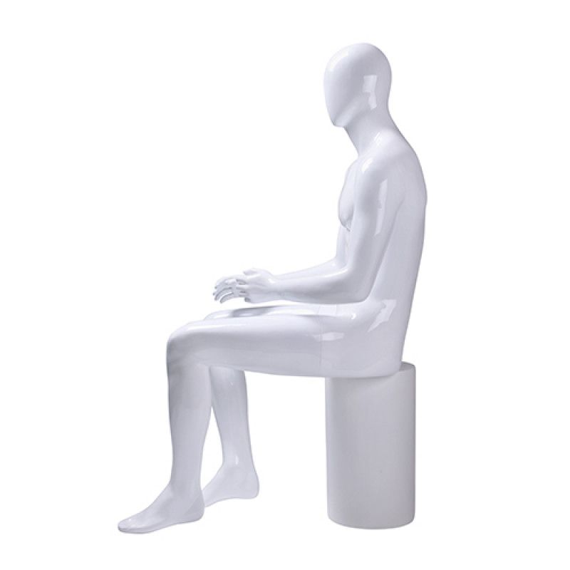 Image 1 : Mannequin de vitrine homme assis ...