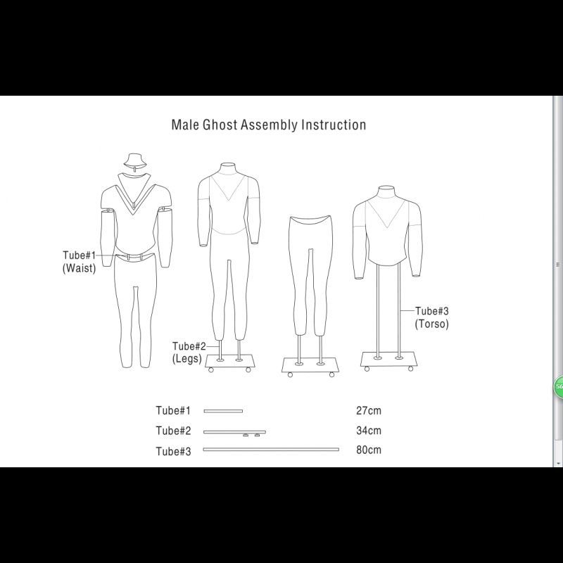 Image 2 : Mannequin vitrine homme coloris blanc ...