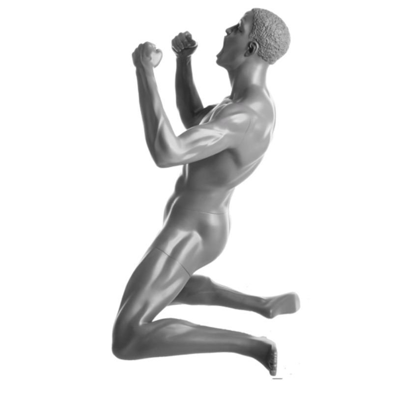 Image 3 : Mannequin vitrine homme gris (RAL ...