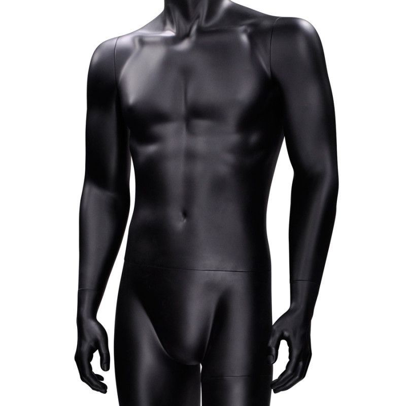 Image 3 : Mannequin vitrine homme abstrait noir ...