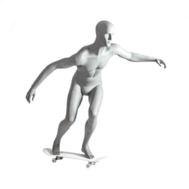 Image 2 : Mannequin vitrine homme sport skateboard ...