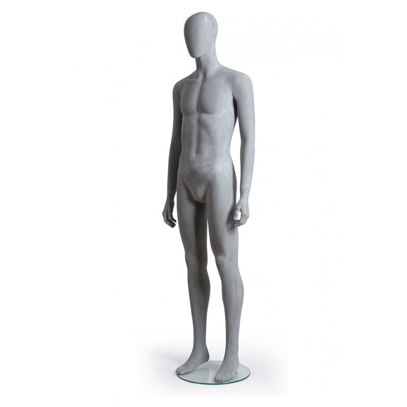 Image 1 : Mannequin homme couleur ciment de ...