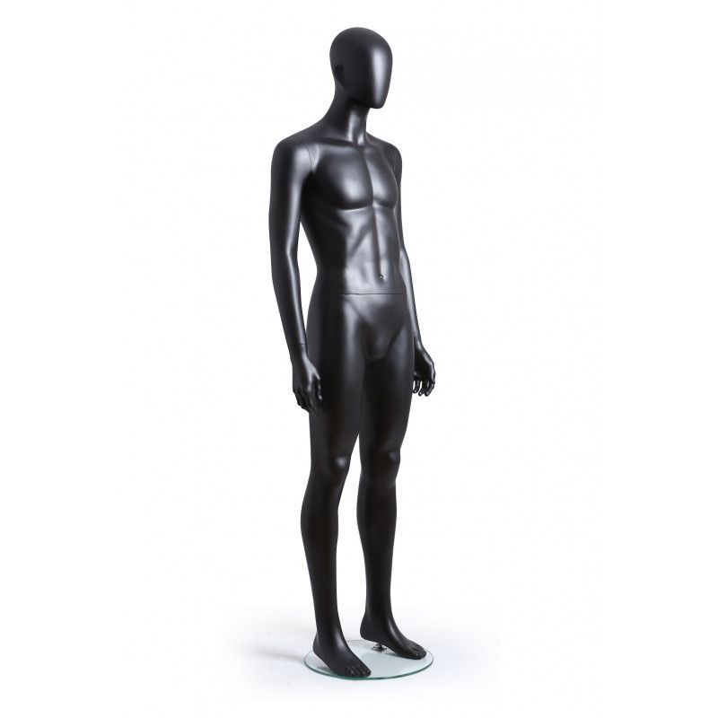 Image 2 : Mannequin vitrine homme abstrait noir ...