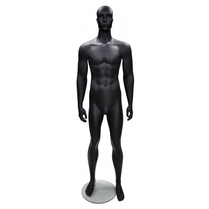 Mannequins homme abstrait coloris noir : Mannequins vitrine