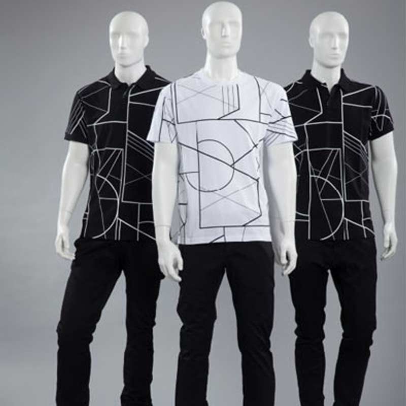 Image 2 : Mannequin vitrine homme abstrait noir ...