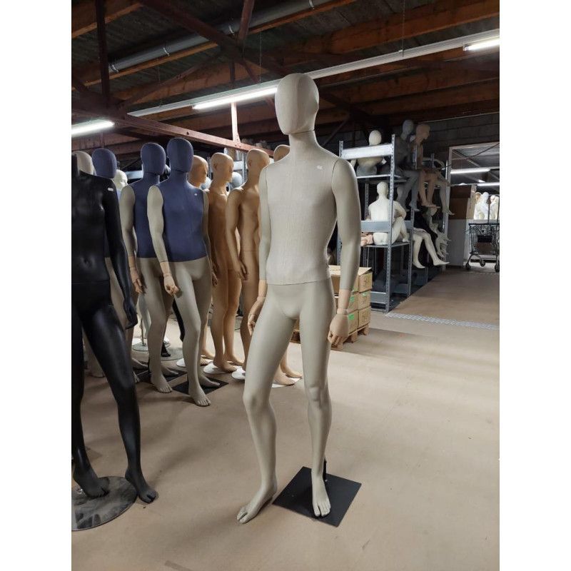 Image 3 : Männliche Schaufensterpuppe aus Stoff ...