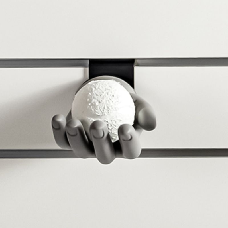 Image 1 : Maniquí mano gris RAL 70 ...