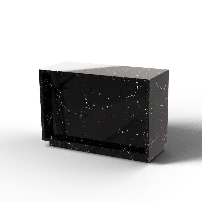 High-gloss marble-effect countertop L143 xb100cm xh60cm : Comptoirs shopping