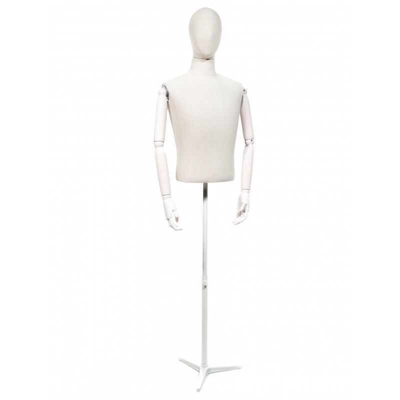 Medio busto uomo con braccio e testa vintage bianco : Bust shopping