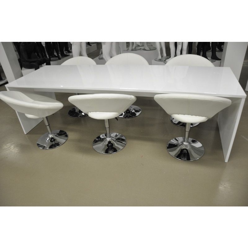 Image 1 : MESA BLANCA DE ENCUENTRO BRILLANTE ...