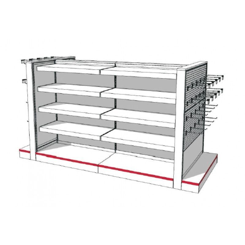 Image 1 : Metal gondola for store, Width ...