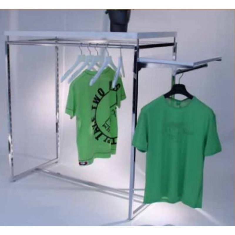 Image 3 : Metallgeschäftsgondel mit oberem Regal ...