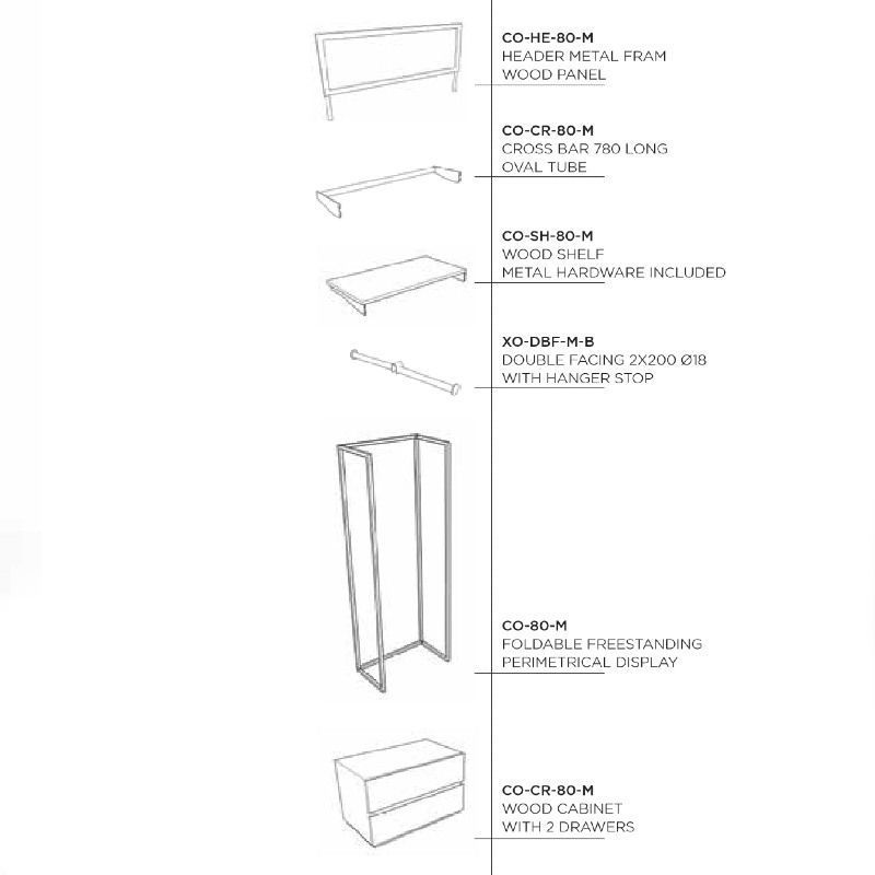 Image 1 : Meuble mural modulable magasin en ...