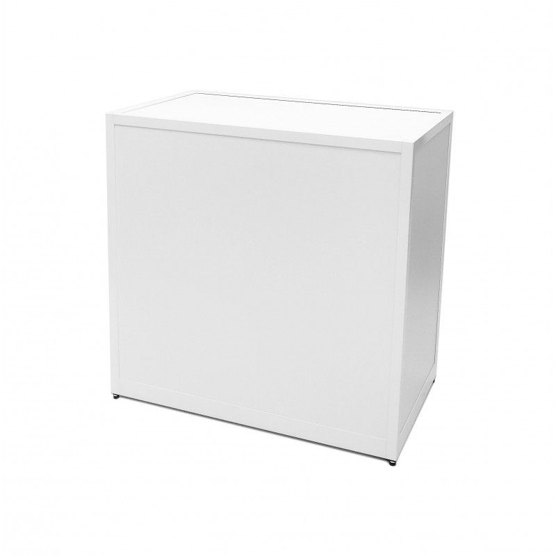 Modern white wooden countertop 100 cm : Mobilier shopping