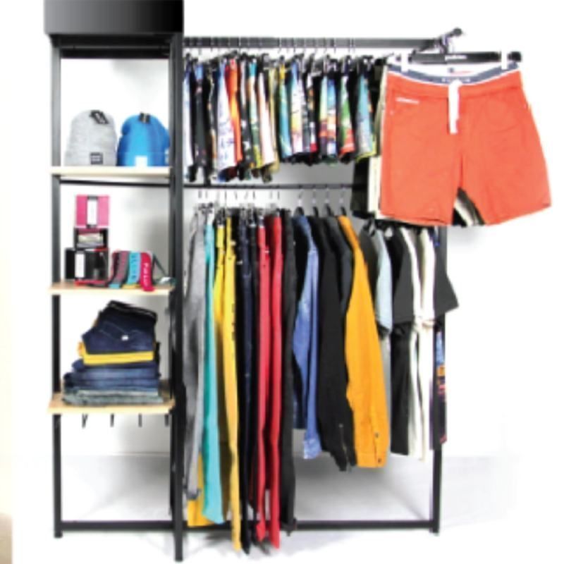 Image 3 : Modular black expoxy clothes rack ...