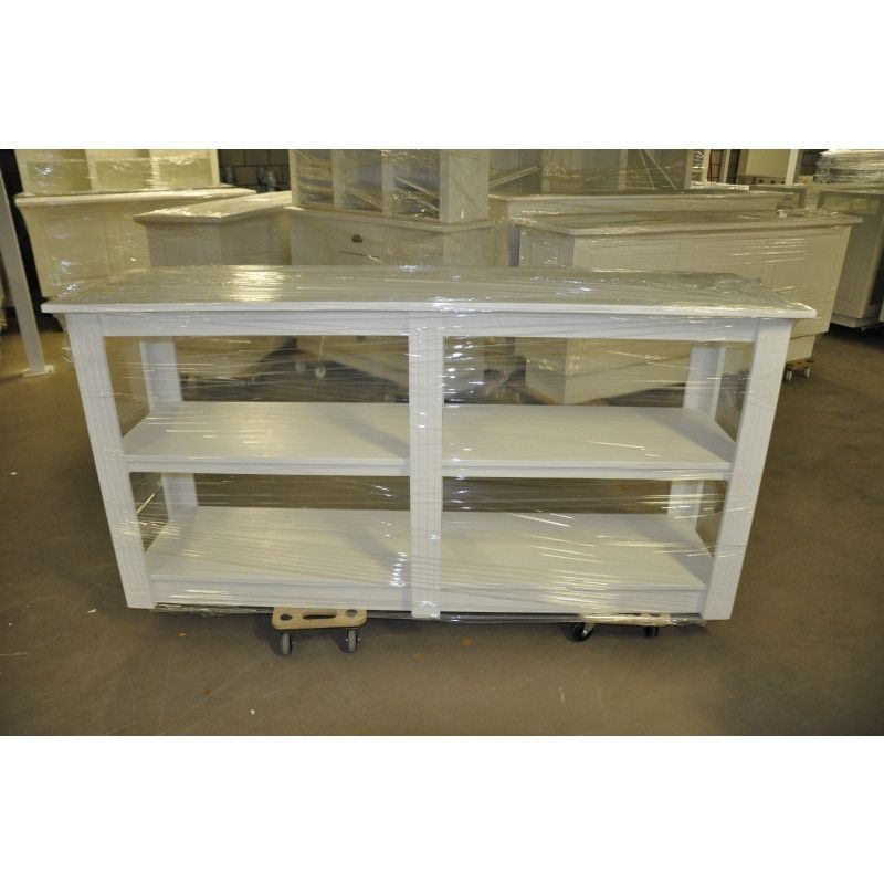 Image 1 : Mostrador de almacenamiento blanco : 200 ...