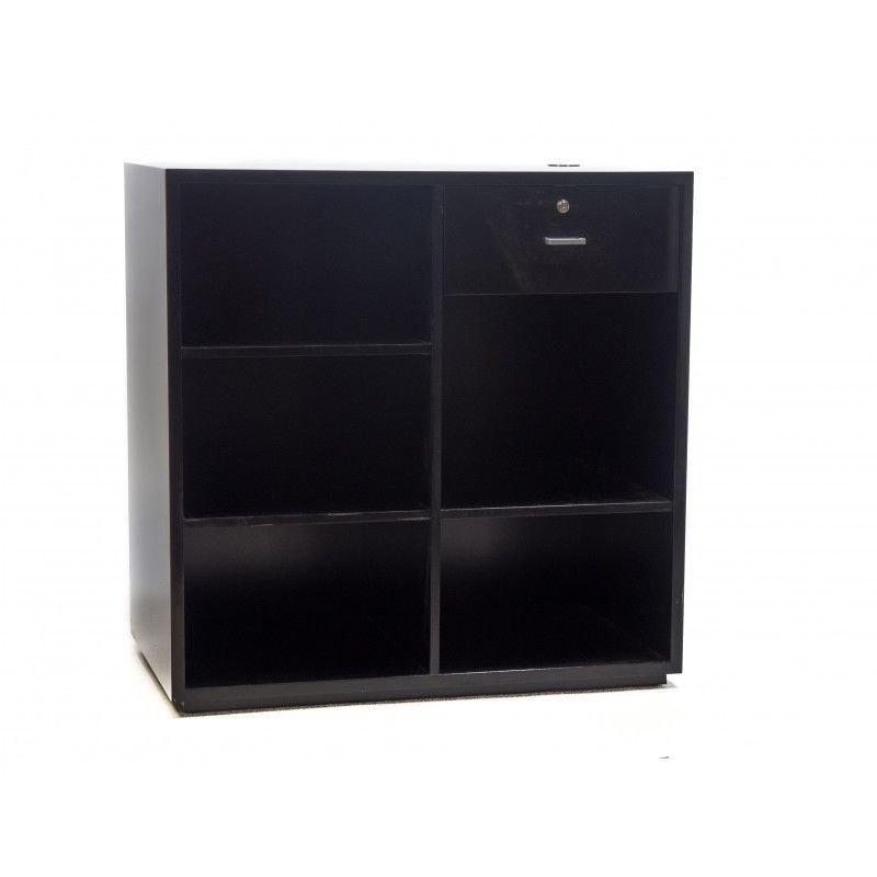 Image 1 : Mostrador negro brillante , 100 cm ...