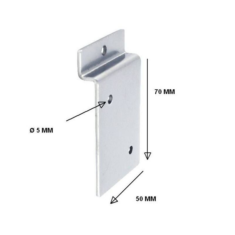 Image 1 : Plate for mounting grooved panels ...