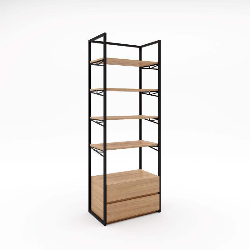 Mueble de pared con cajones y estantes H220x80x47 : Mobilier shopping