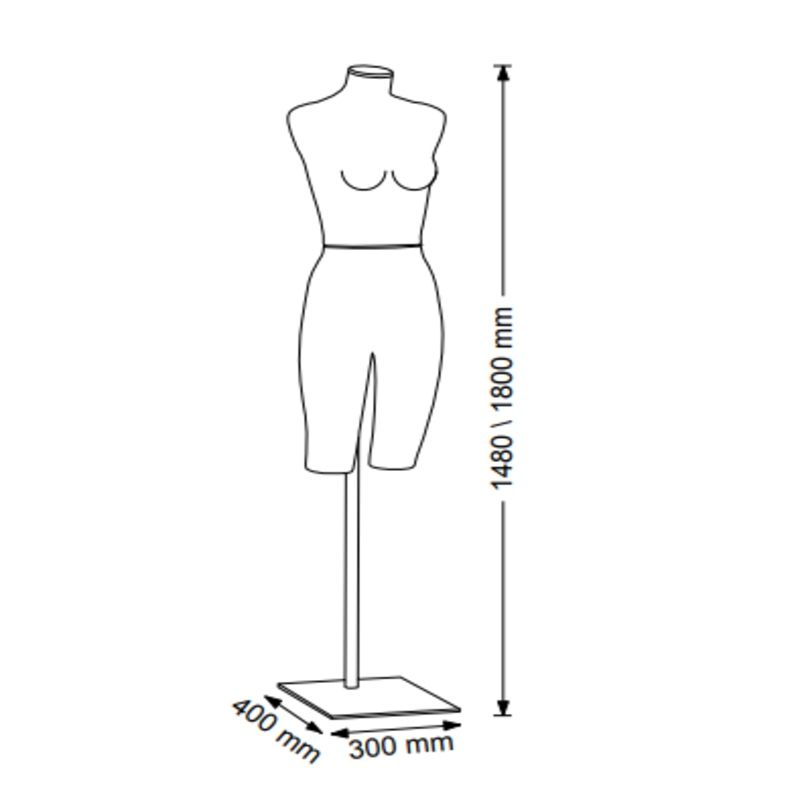 Image 2 : Mujer maniquí torso de piel ...