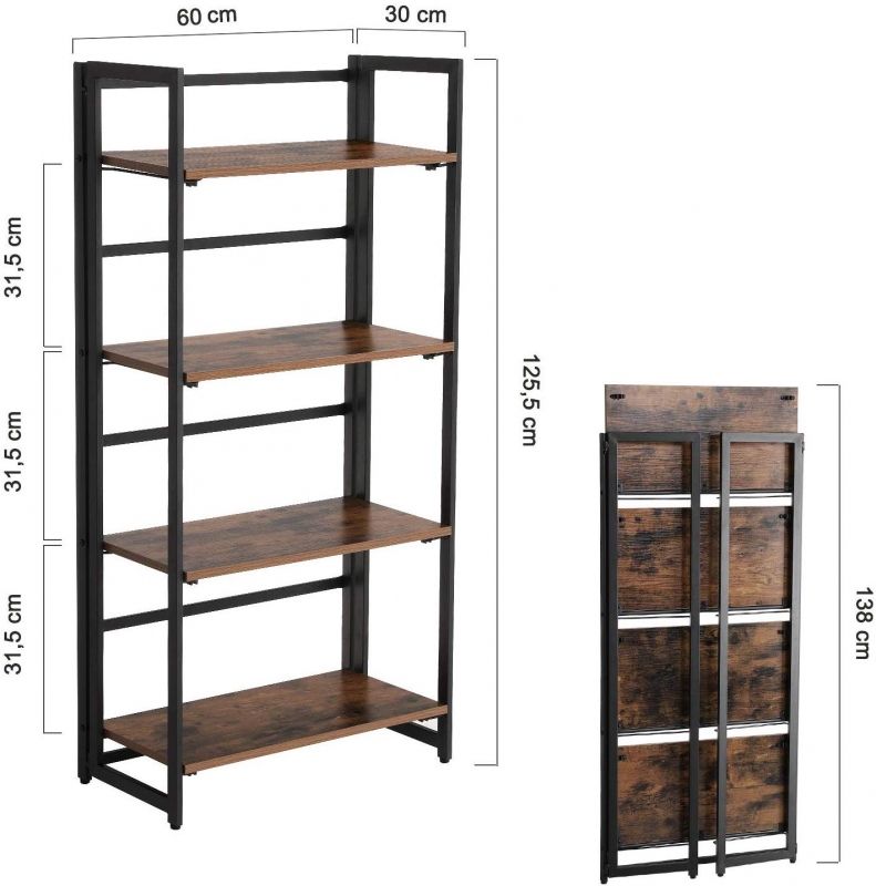 Image 3 : Multifunctional storage shelf 4 levels ...