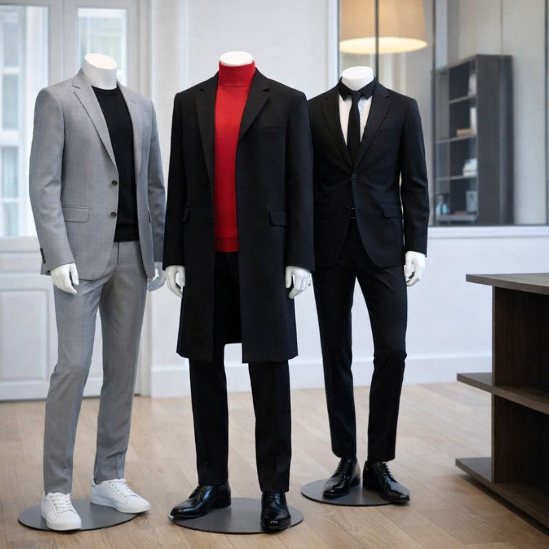 Image 7 : Ohne kopf herren schaufensterfiguren weiss ...