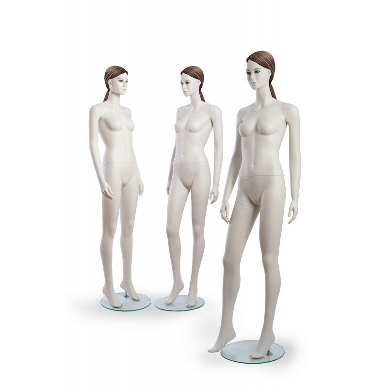 Pack female mannequins realistic : Mannequins vitrine