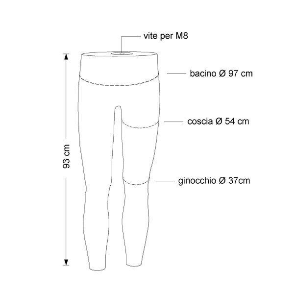 Image 2 : Carbon New male legs mannequins ...