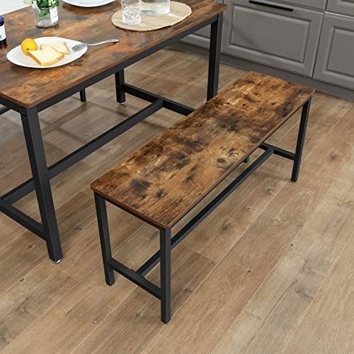 Panca design industriale metallo e legno 180cm MADISON - Miliboo