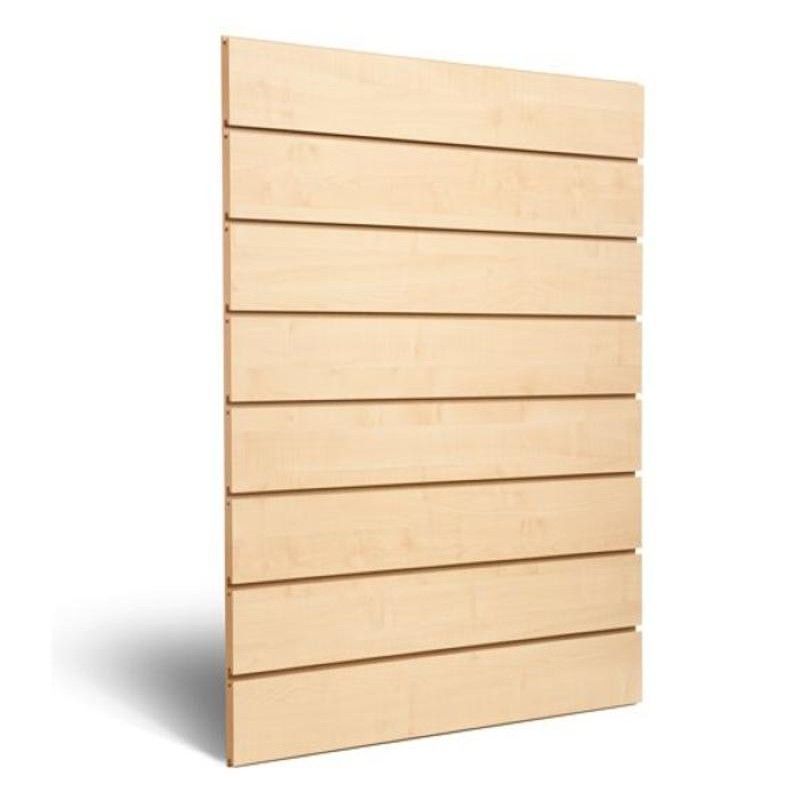 Panel ranurado madera clara 10 cm : Mobilier shopping