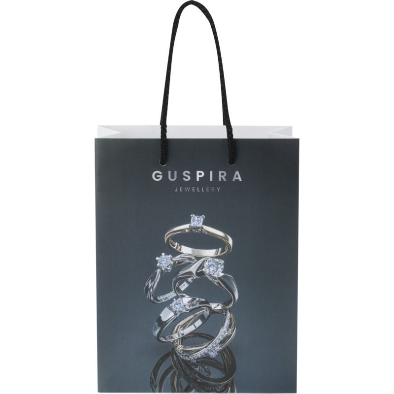 Image 1 : Paper bag 170g, plastic handles ...