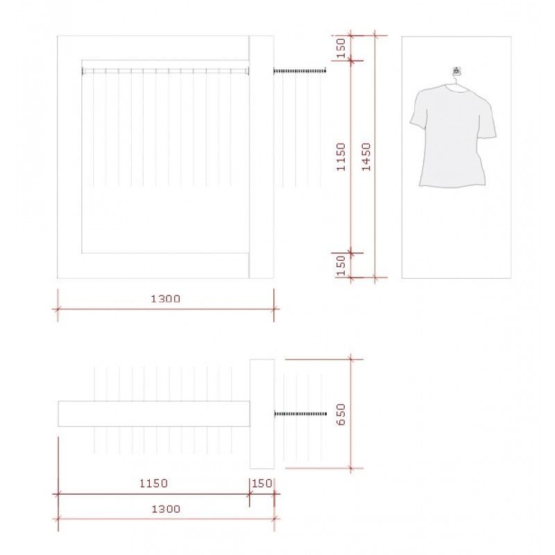 Image 1 : Porte manteau blanc super brillant ...