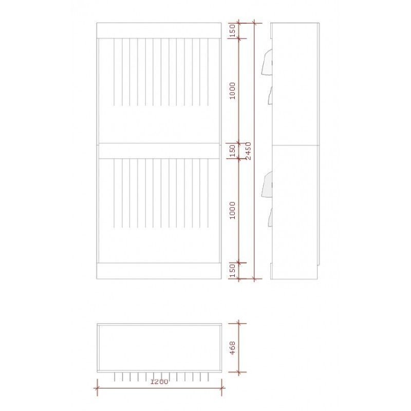 Image 1 : Penderie professionnelle pour magasin, Largeur ...