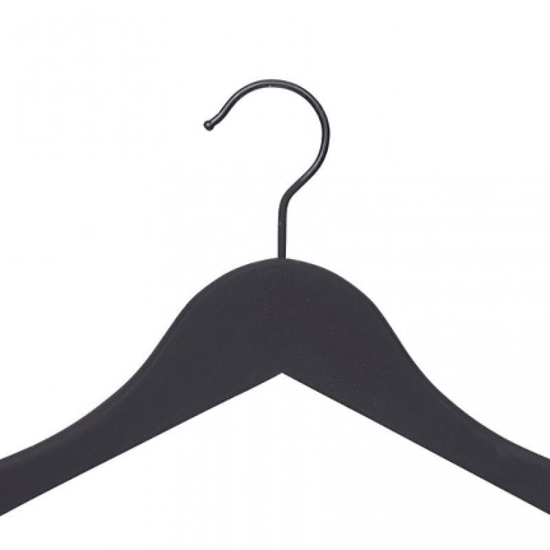 Image 1 : Perchas de madera negras, 44cm ...