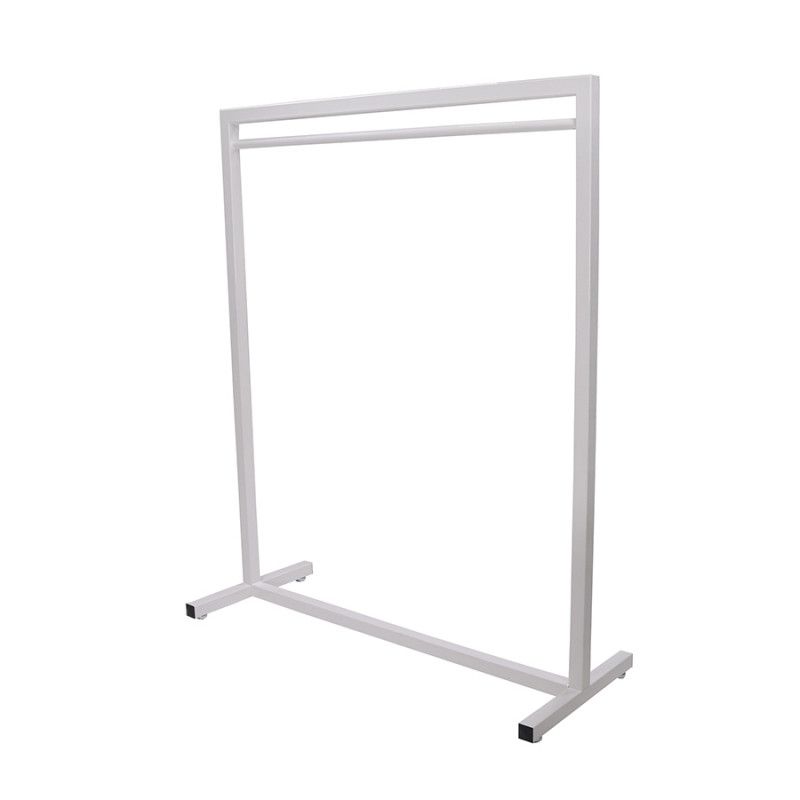 Perchero de tiendas recto blanco 150 cm : Portants shopping