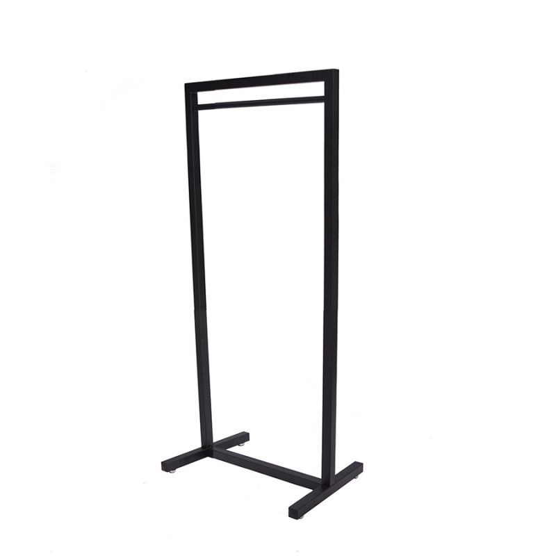 Perchero de tiendas recto negro 150cm x 62.5cm : Portants shopping