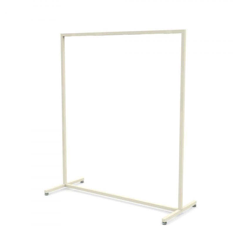 Optimice la disposición de su tienda con nuestras perchas ... Percheros rectos blanco 120cm x 155cm : Portants shopping