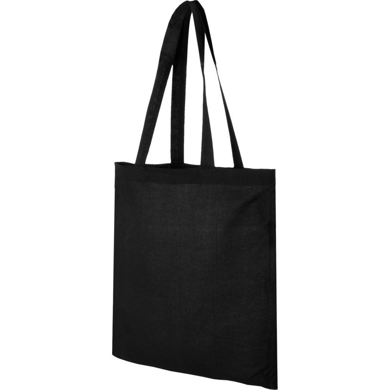 Personalised black cotton bags - 140gr -38x42cm : Tote bags
