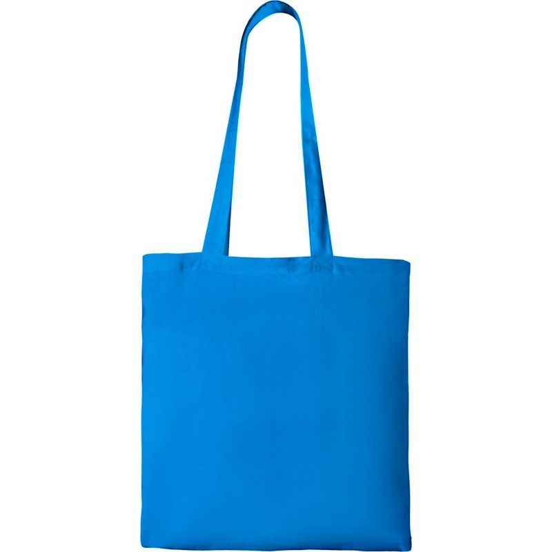 Image 2 : Personalised light blue cotton bags ...