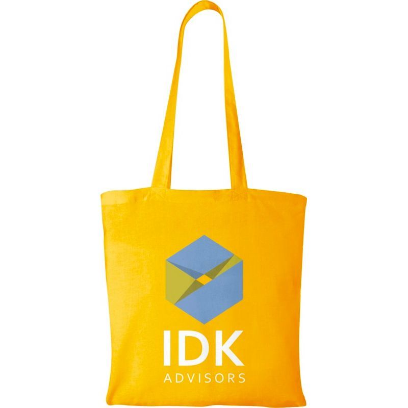 Image 4 : Personalised natural yellow cotton bags ...
